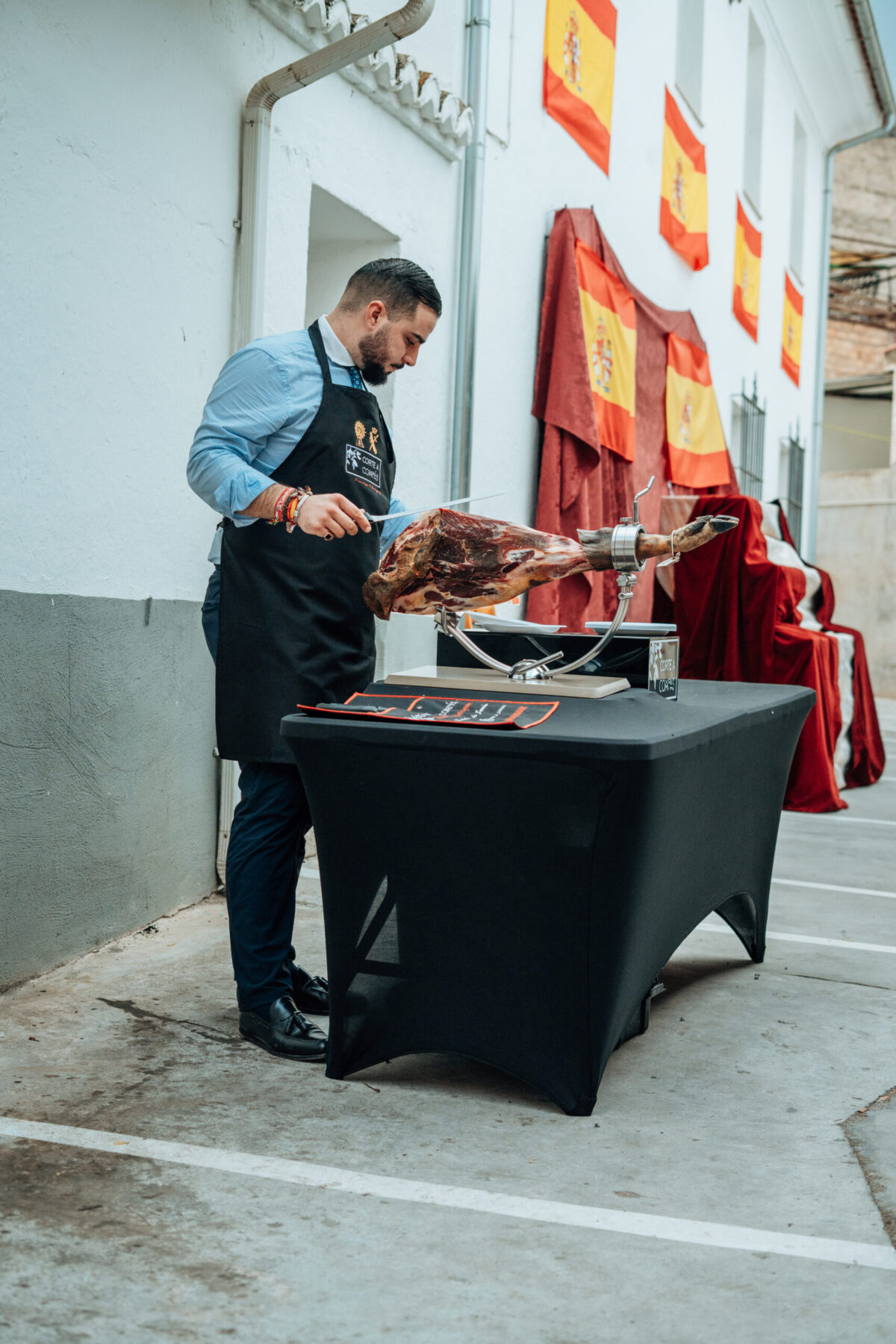 Cortador de jamón para bodas o eventos privados